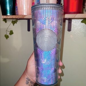 Starbucks New 2022 Iridescent Teal Mermaid Scale Siren Cold Cup Tumbler 24oz